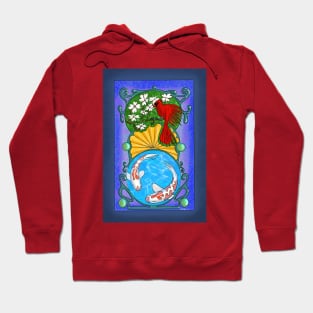 Robin & Koi fish Hoodie